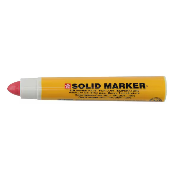 Solid slim Sakura paint marker low temp push up XSCM-T RED (1)