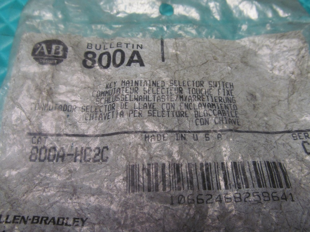NOS AB Key Selector Switch 800A-HC2C Series C