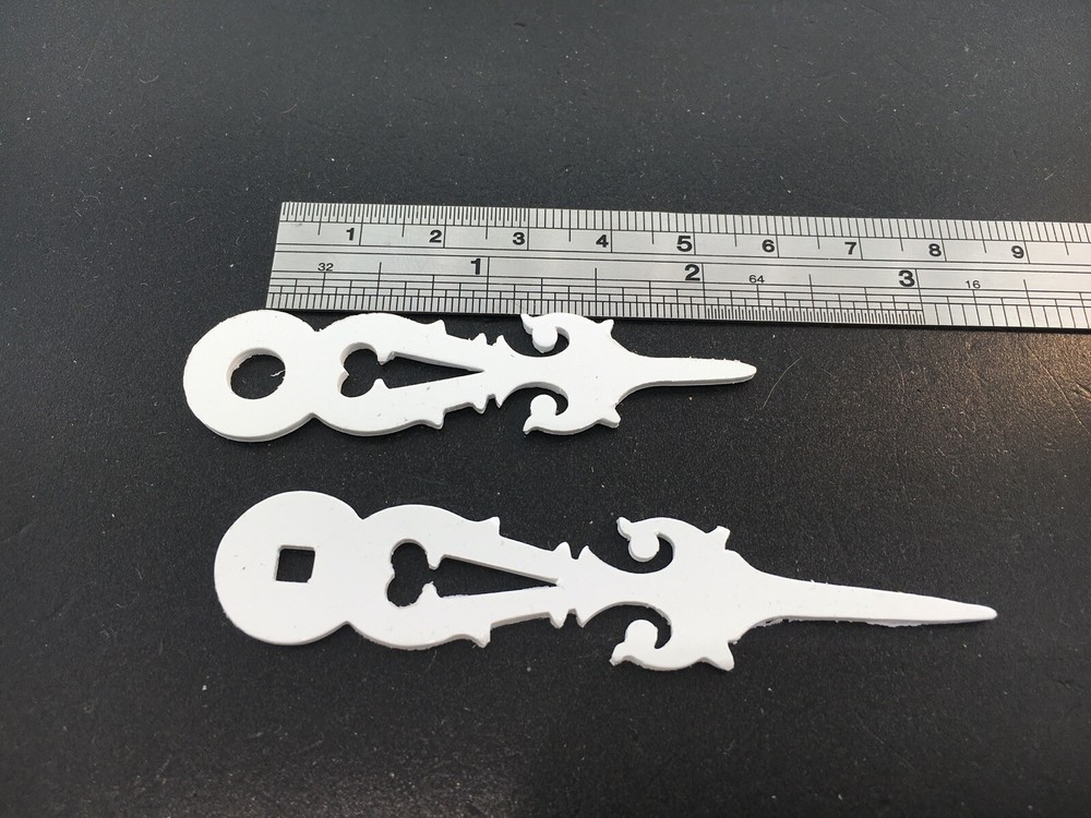 Cuckoo Clock Hand Set White for 14 CM or 6" Dial