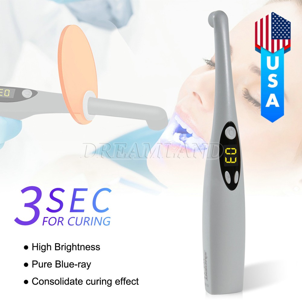 Dental Cordless Led Curing Light 3 Second iLED Cure Lamp Woodpecker Style