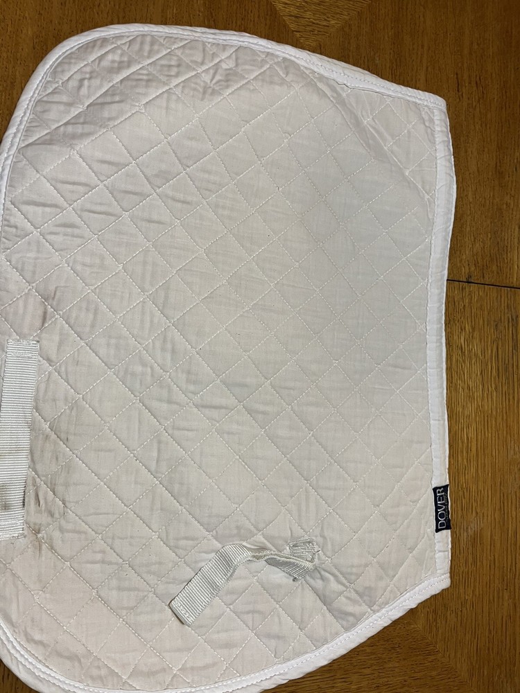Dover All Purpose White, Thin, Saddle Pad
