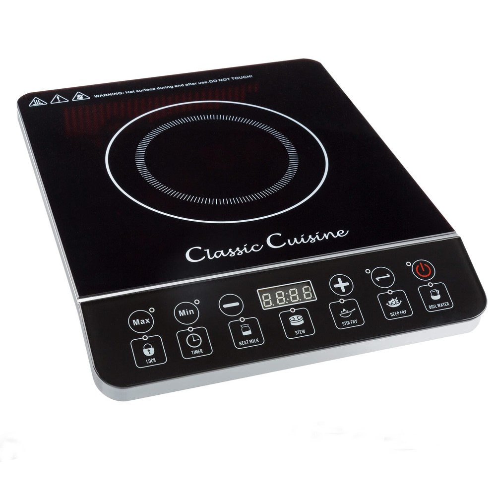 Multi-Function 1800W Portable Induction Cooker Cooktop Burner - Black by Blac...