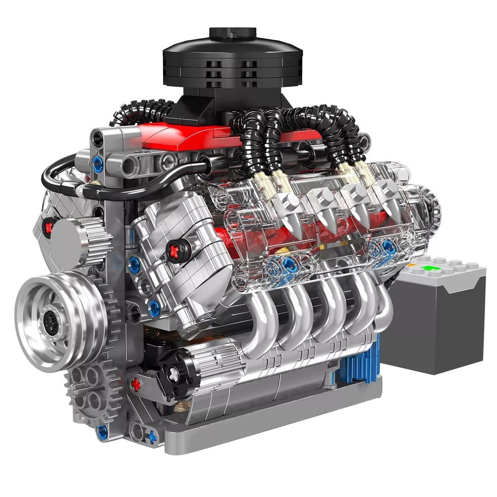 V8 Engine Motor Engineering Model Easy To Assemble With Strong Clamping Force