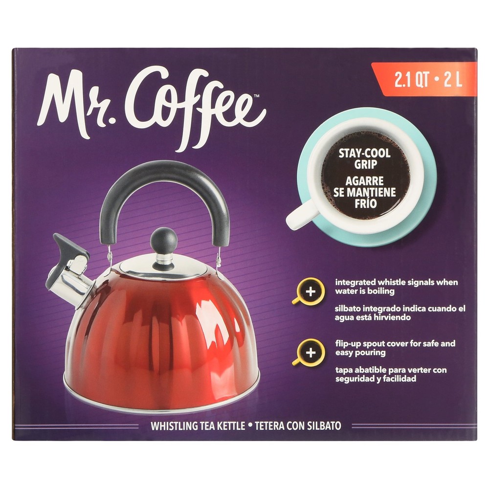 Twining 2.1 Qt. Pumpkin Tea Kettle Red