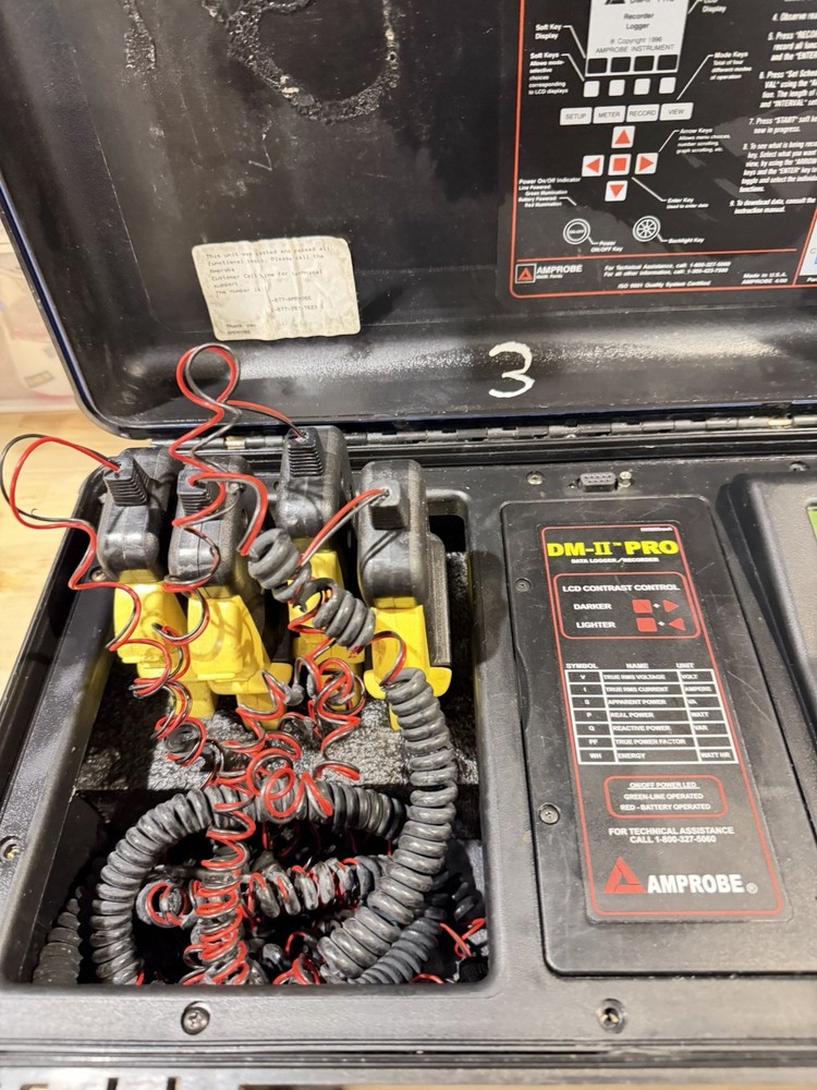 AMPROBE DM-II PRO DAT LOGGER RECORDER W/ ACCESSORIES- SHIPS FAST