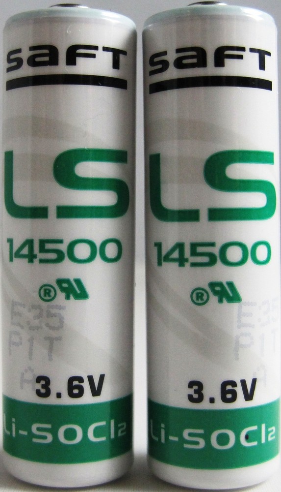 2 Saft LS 14500 LS14500  AA 3.6V Lithium Battery