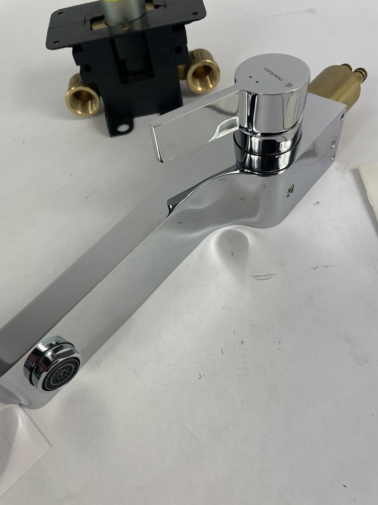 Newform 65732 CH- Libera Wallmount Single Lever Basin Mixer Chrome