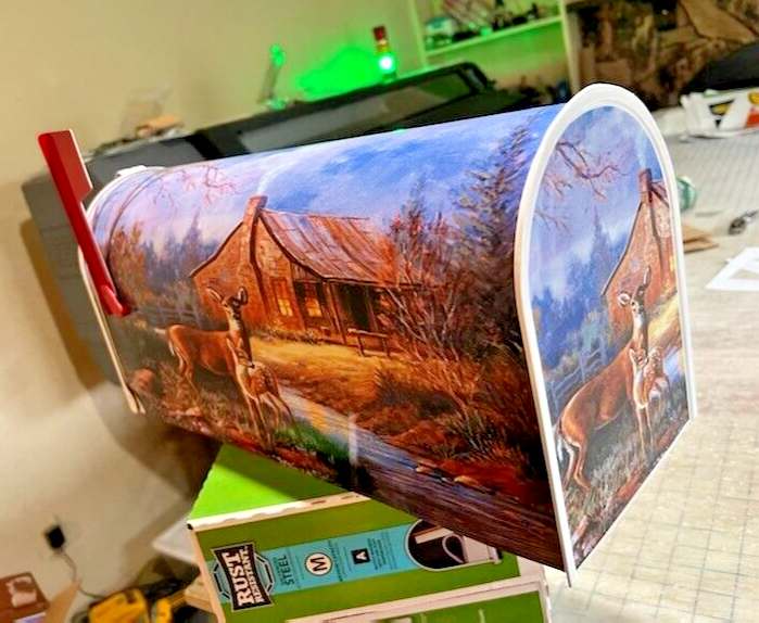 MAiLBOX DEER~Laminated~NO PAiNT (Fades & Cracks)