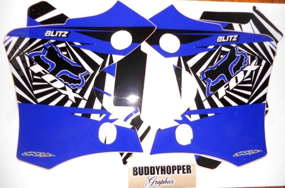 YAMAHA TTR 90 FOX BLITZ GRAPHICS KIT TTR90 ( 2000 to 2007 ) DECALS