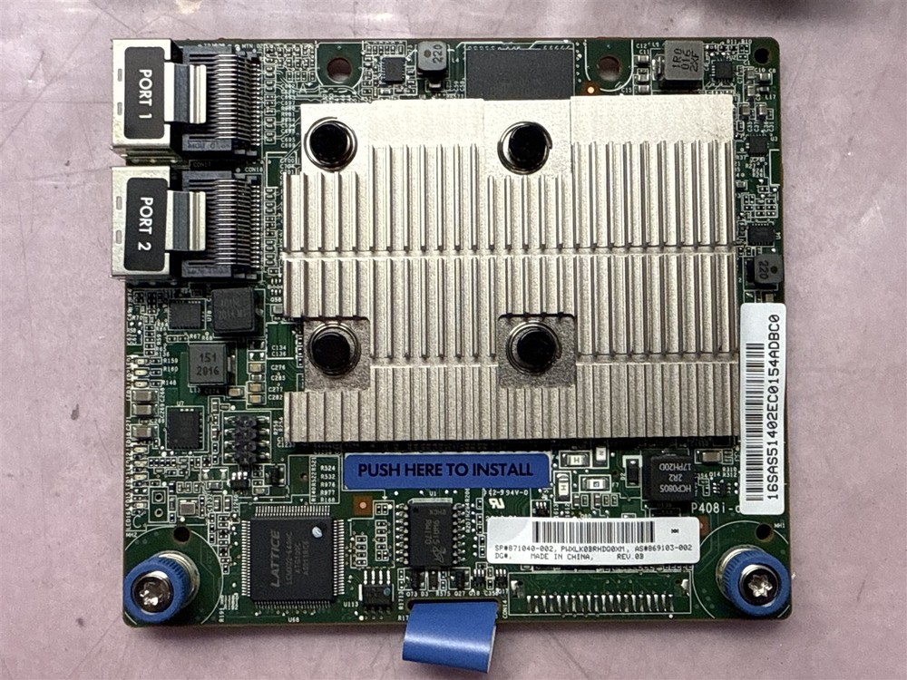 HP SMART ARRAY P408i-a SR 12G GEN10 2-PORT SAS CONTROLLER W/ CABLE 871040-002