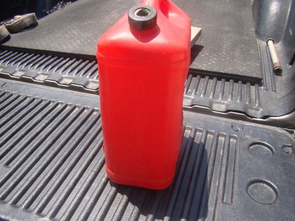 Vintage 2 1/2 Gal Red Utility Can Red Plastic