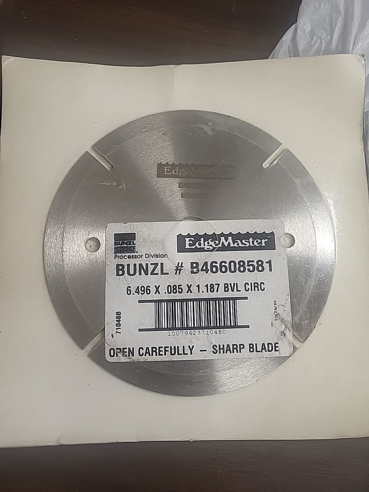 Bunzl EdgeMaster Hyde Circular Processing Blade 8" Dia x 040" Thickness