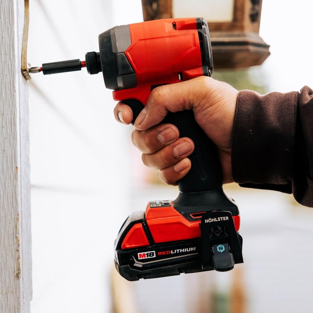 Nöhlster Locking Drill Clip – A Tool Holster Alternative for Blue Logo