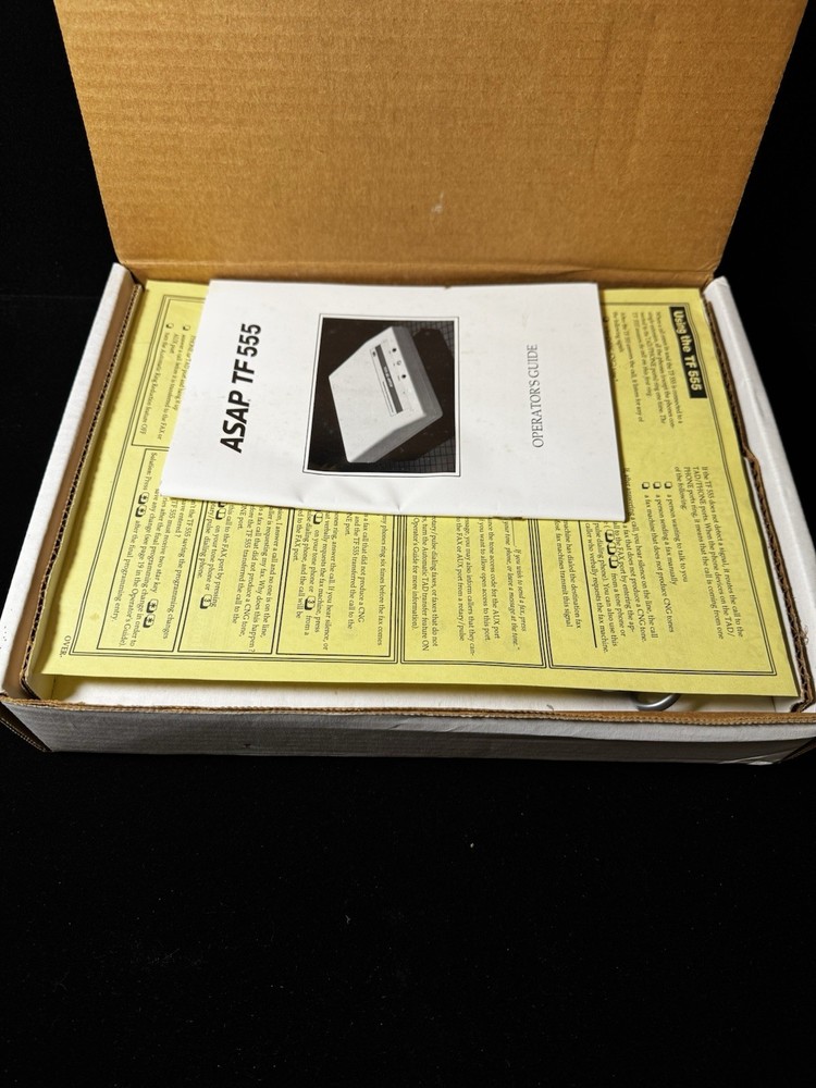 Fax Comm Switch Command Communications ASAP TF 555