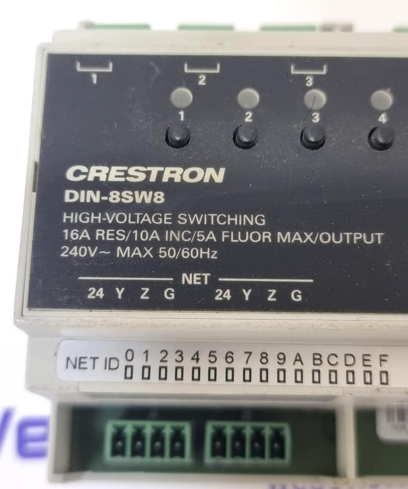 CRESTRON DIN-8SW8 Lighting Control Module