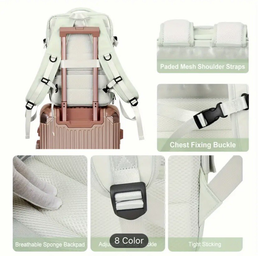 ✅ Flight-Approved Carry on Personal Item Backpack ✈️(45cmx22cmx33cm)