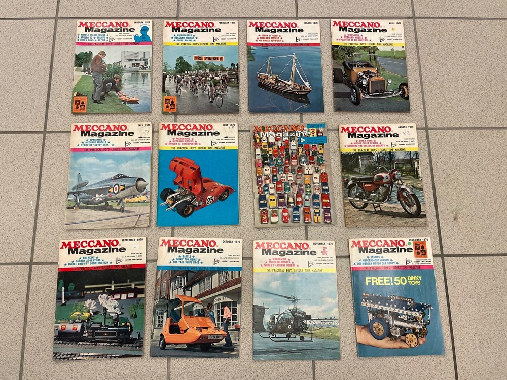 MECCANO Magazines - Complete Year for 1970