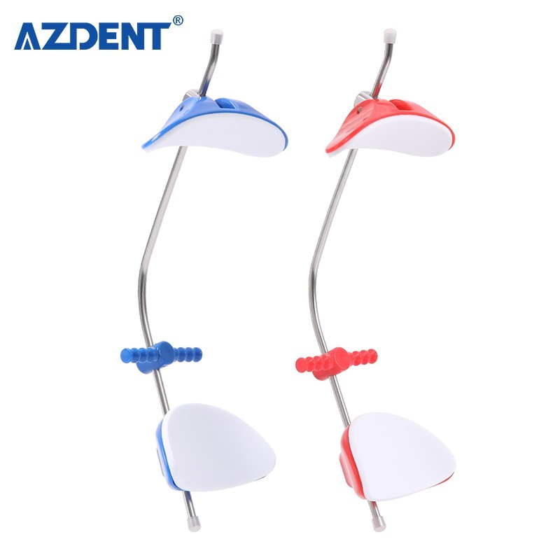 Dental Multi-Adjustable Face Mask Orthodontic Reverse Pull Headgear Blue/ Red