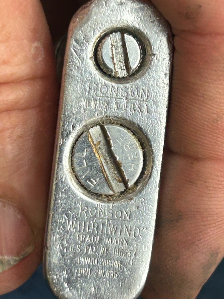 Ronson Whirlwind Lighter - Vintage - Monogrammed BBH