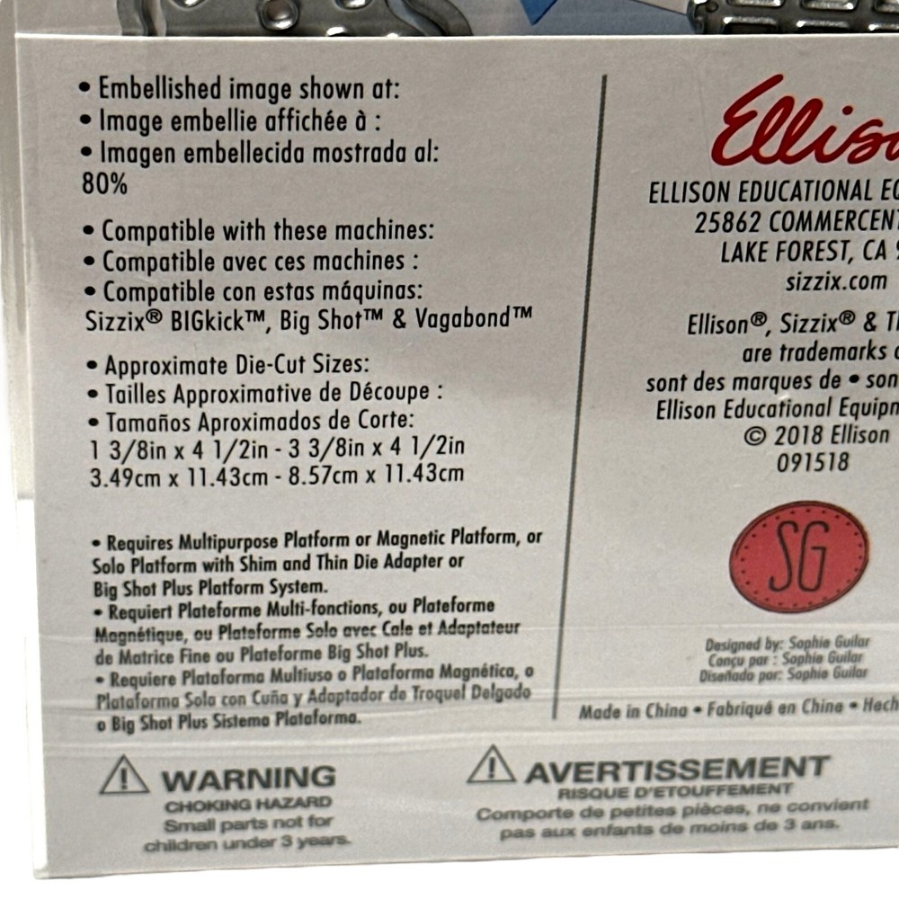 Sizzix Thinlits Geometric Mask Set Dies Paper Cutting Background Dot Confetti