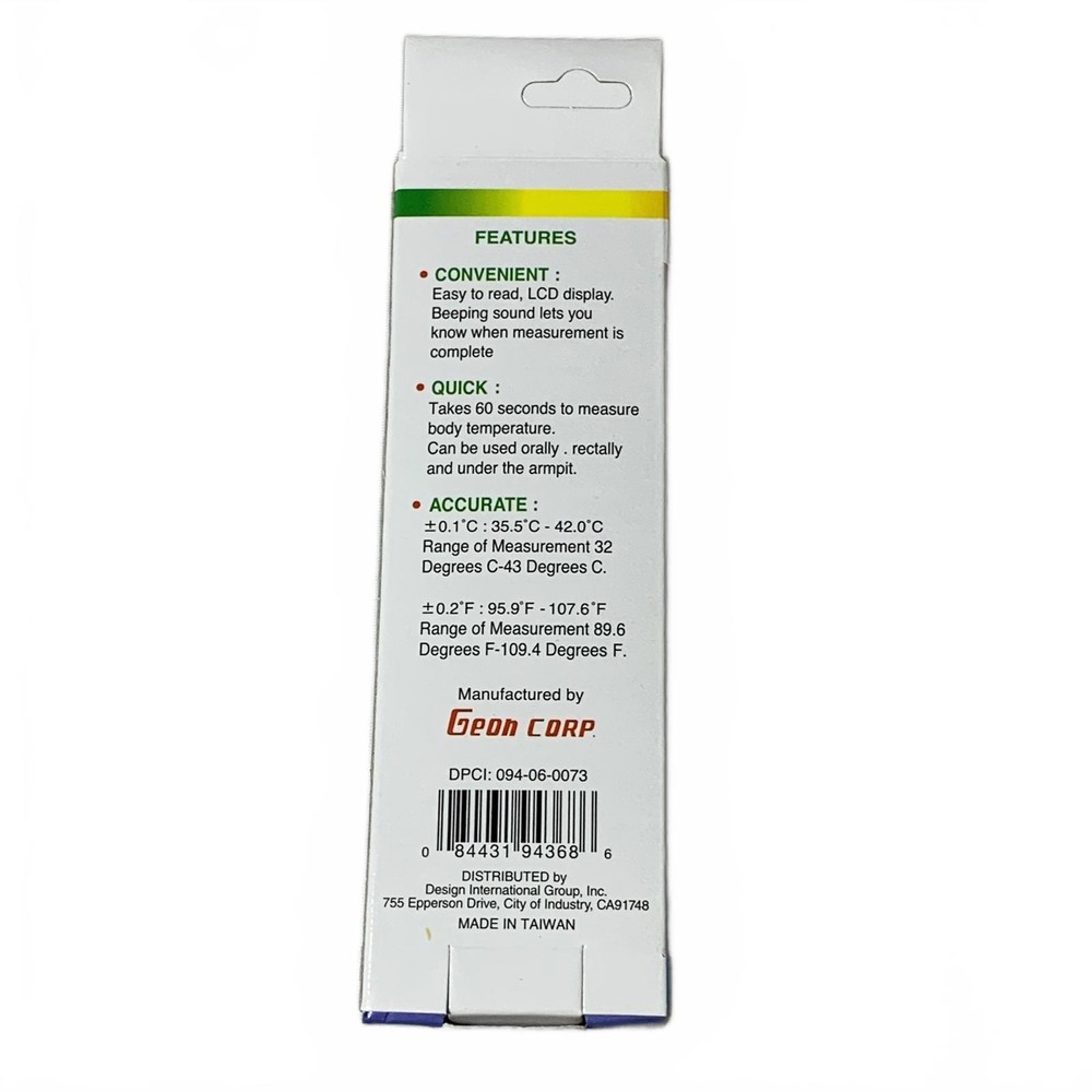 Geon Digital Clinical Thermometer MT-B162A NEW