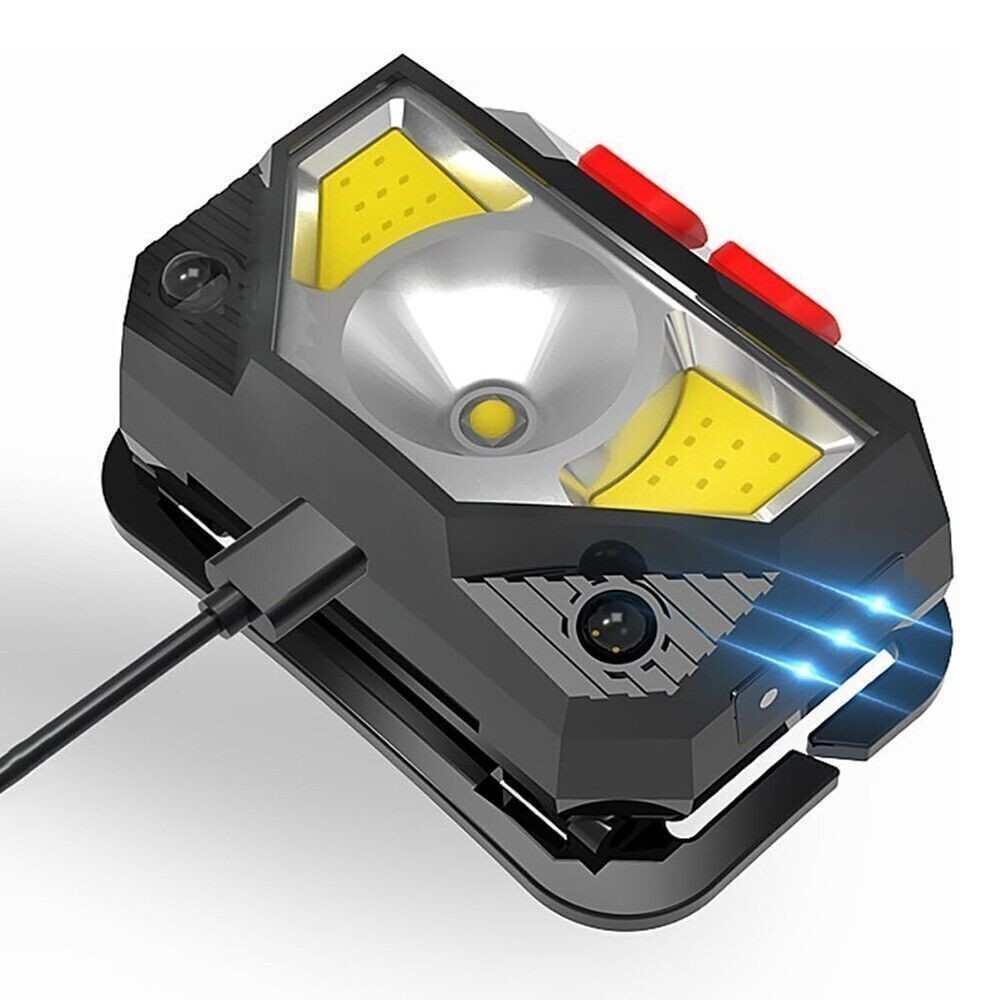 2 Pack USB Rechargeable Waterproof LED Headlamp Headlight Head Light Flashlight