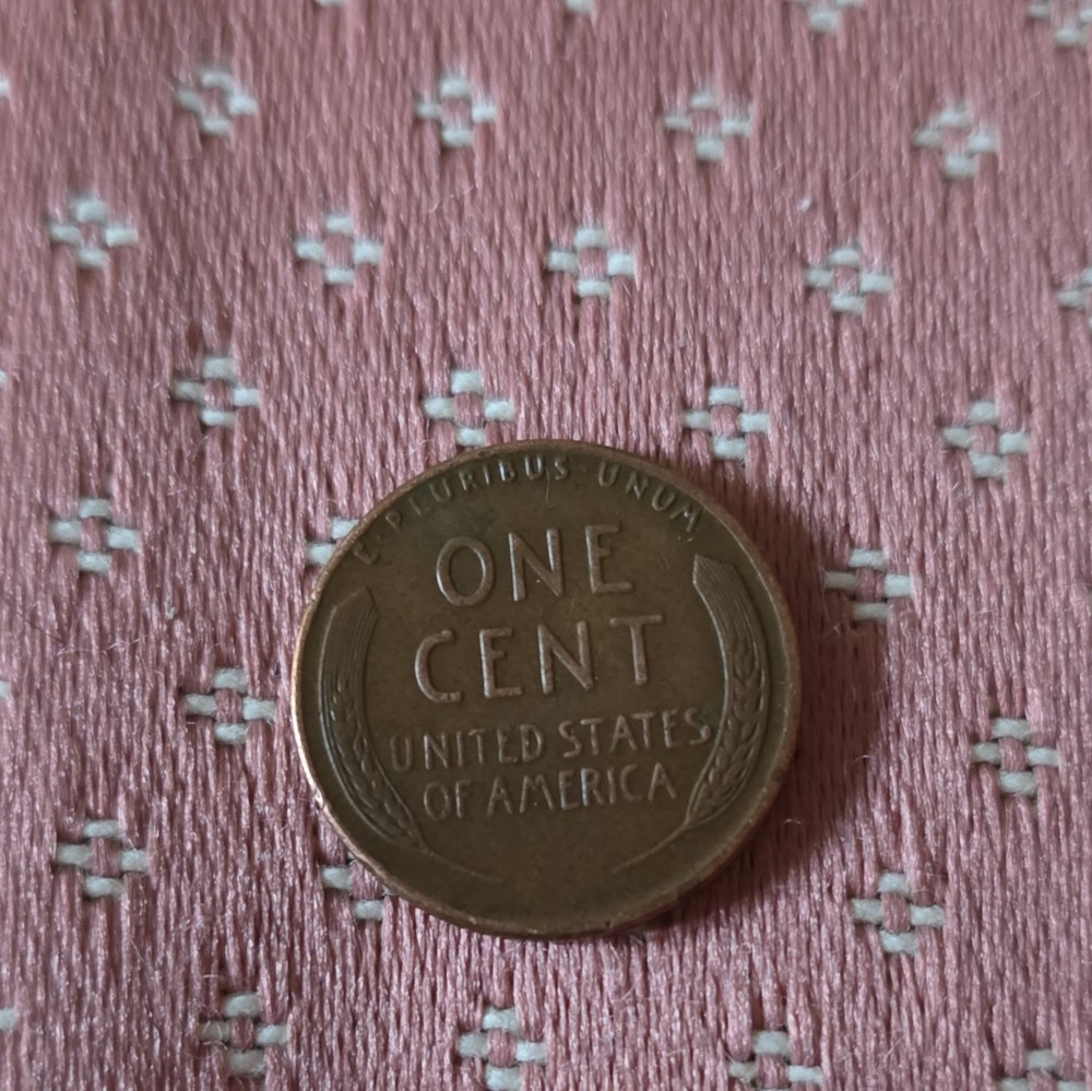 1956  Wheat Penny L on rim