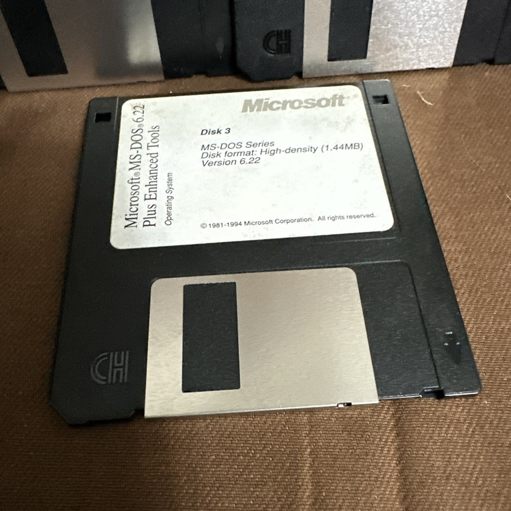 Microsoft MS-DOS 6.22 Plus Enhanced Tools - Genuine