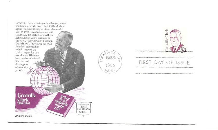 1867 39c Grenville Clark, Aristocrat Cachets FDC