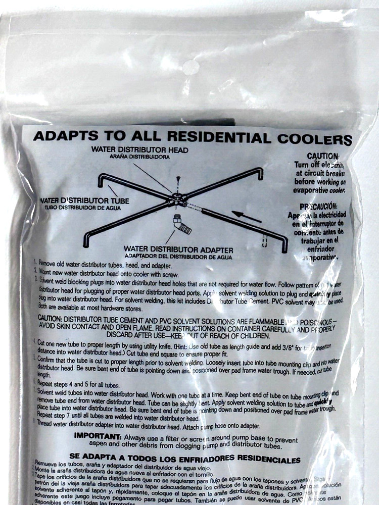 Dial 4501 Down Draft Water Distributor Discharge Cooler 8-Way Durable Plastic