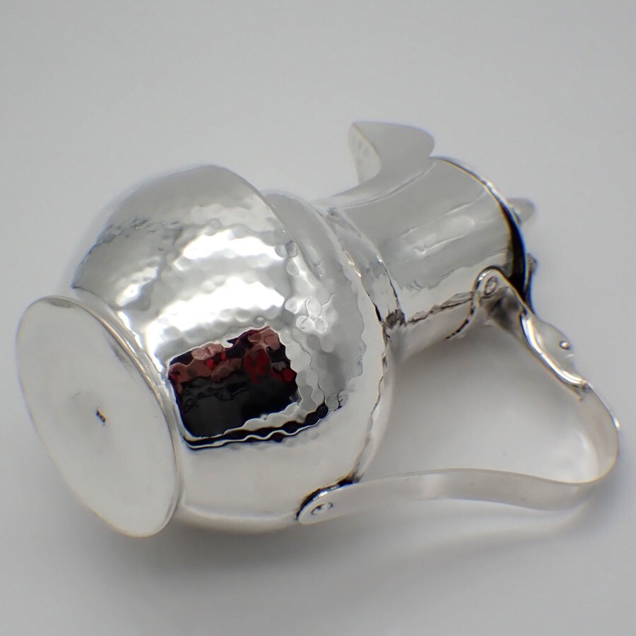 Lidded Pitcher Hammered 84 Standard Silver