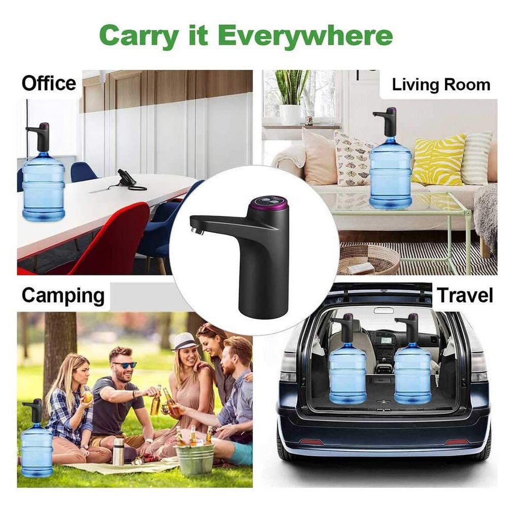Automatic USB Water Bottle Switch Pump Universal Electric Jug Dispenser 5 Gallon