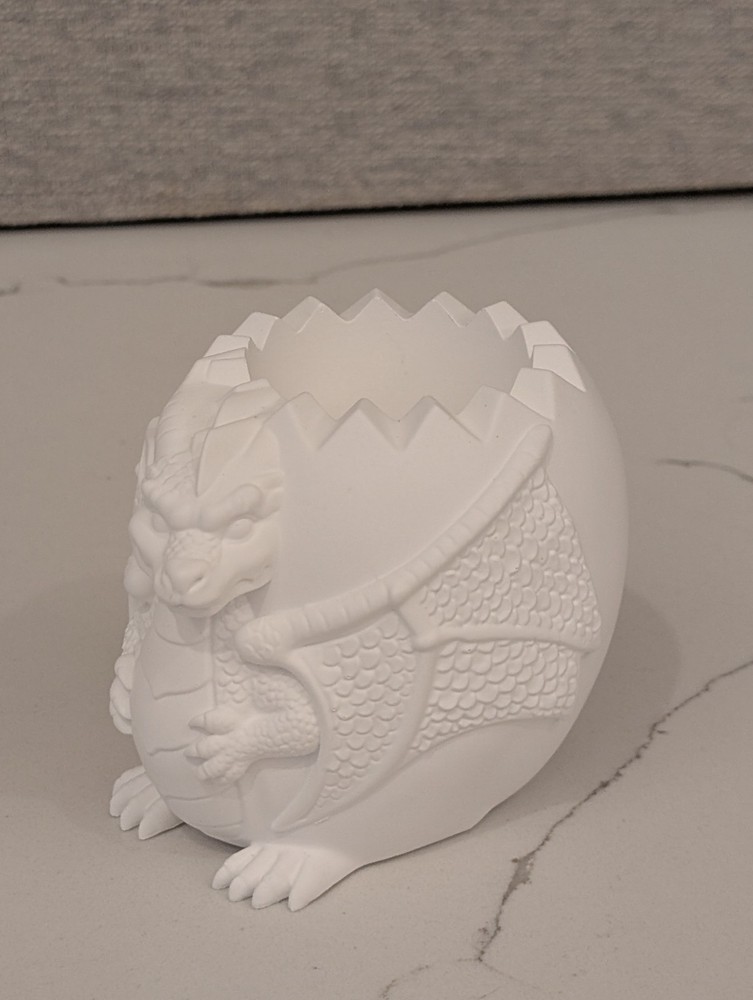 *Paint Your Own* Ceramic Resin Dragon Egg*mini container*