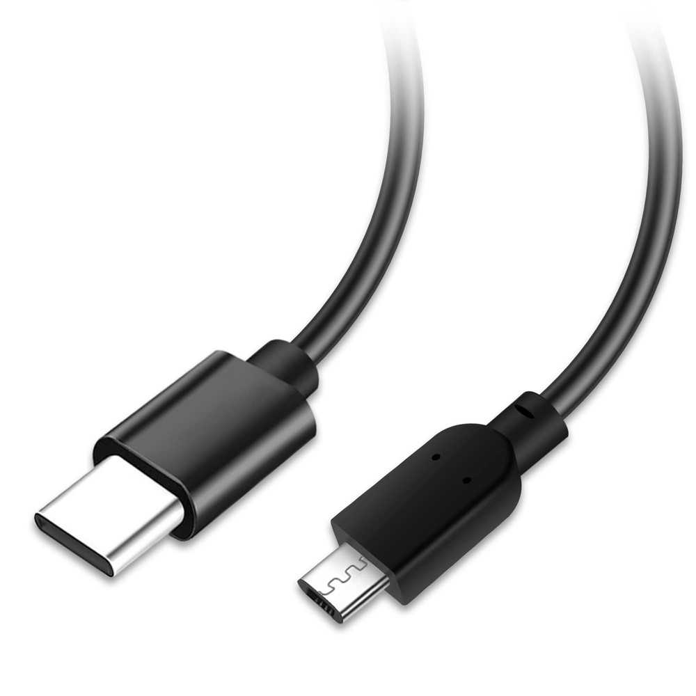 USB-C to Micro USB Cable 4FT, Fast Charging & Data Sync, 4 Feet, Black