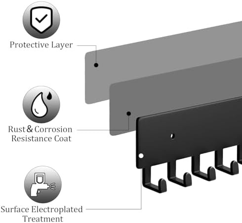 Wall Mount Key Holder with 6 Hooks