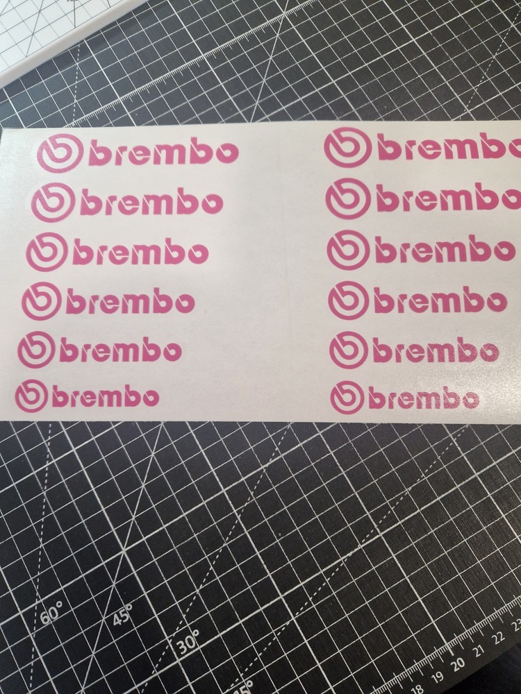 BREMBO Brake Caliper Decals Stickers