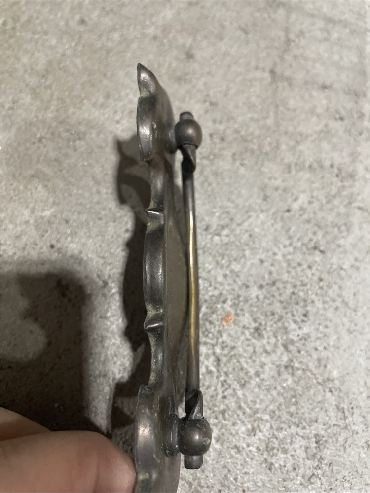 12 Antique Hardware Batwing Vintage Brass Drawer Pull 3” centers