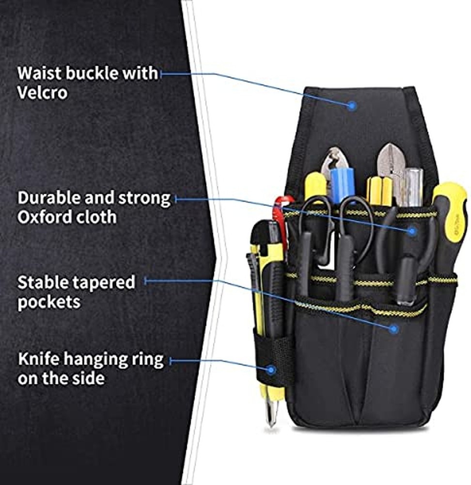 Hardware Tool Storage Belt Bag Pouch Multifunctional Electrician Tool Bag wit...