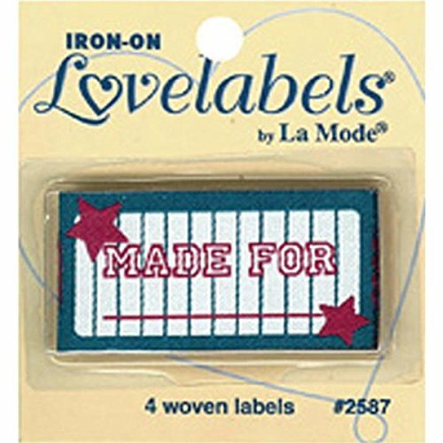 Blumenthal Lansing Iron-On Lovelabels Chipboard, Red Stars