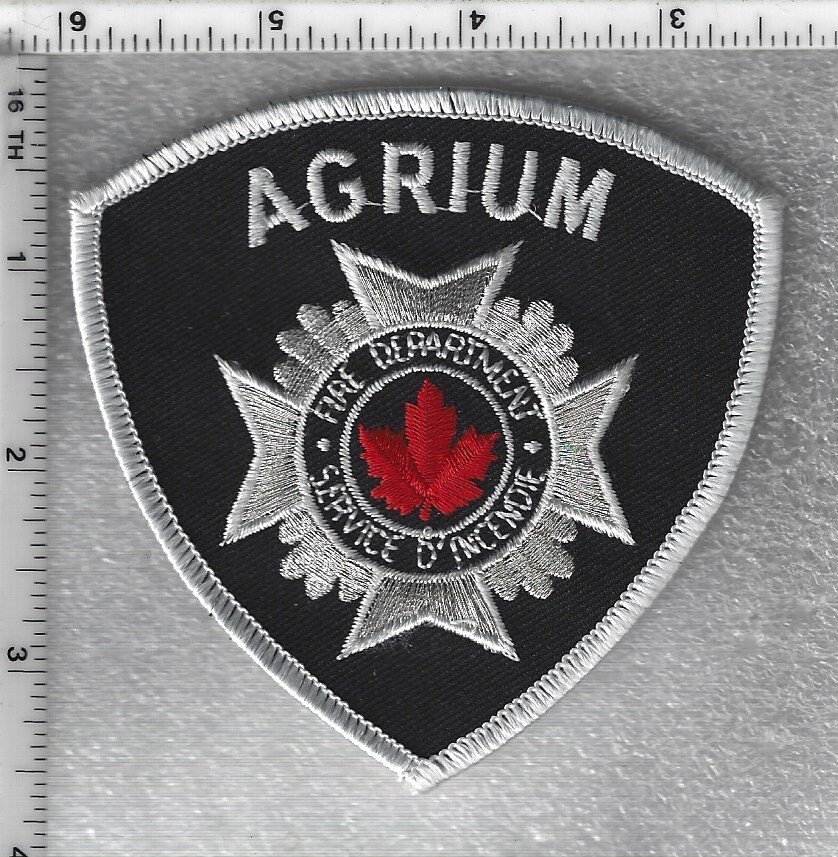 Agrium Fire Dept (Redwater Fertilizer Facility, Alberta, Canada)  White Patch