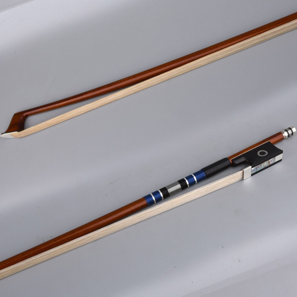 D. Peccatte Copy Master Pernambuco Violin Bow 4/4 Ebony Ring Frog Silver Special