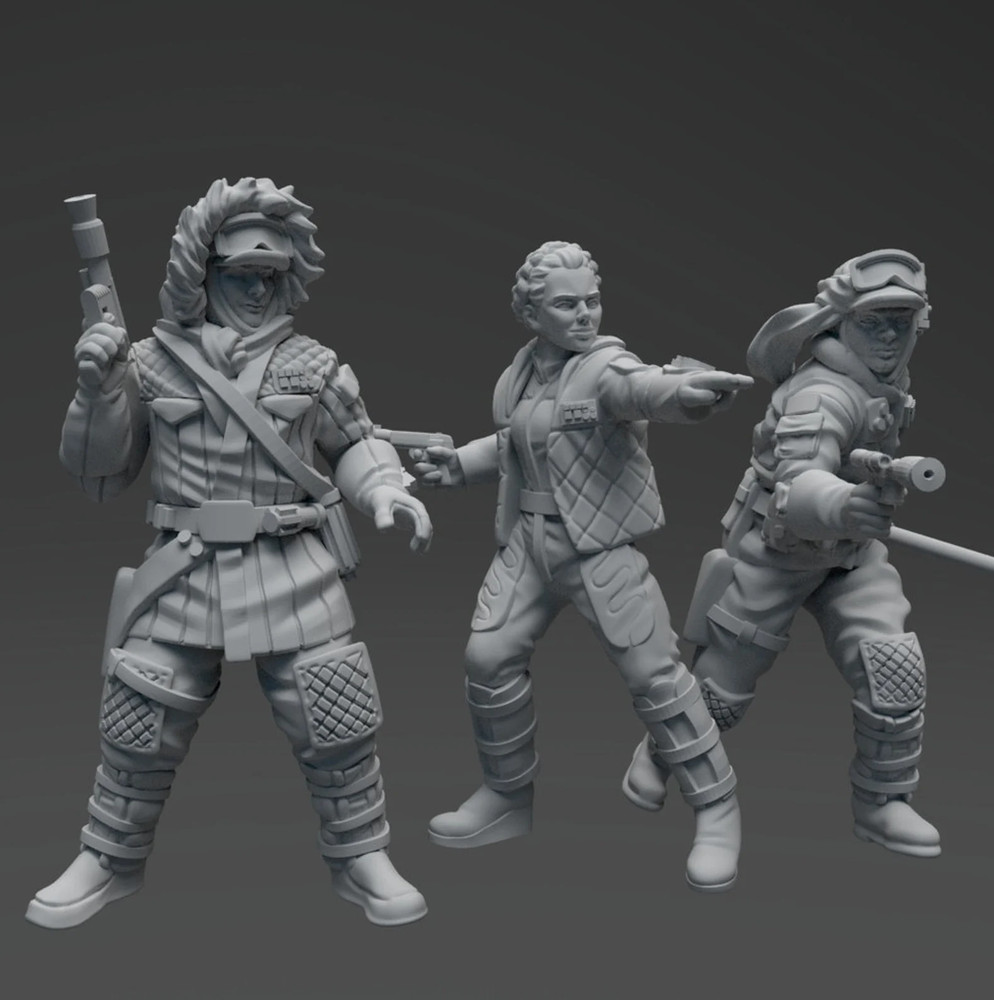 Star Wars Legion Luke Skywalker Expansion Proxy Models 3d Printed