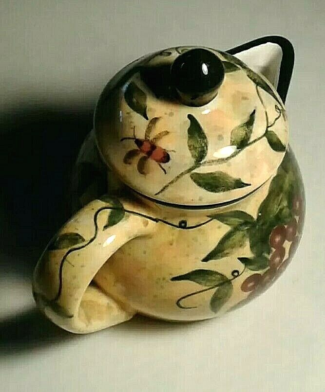 SUSAN WINGET, LANG, COVERED SMALL PITCHER, 2002 "FRUITFUL BOUNTY"