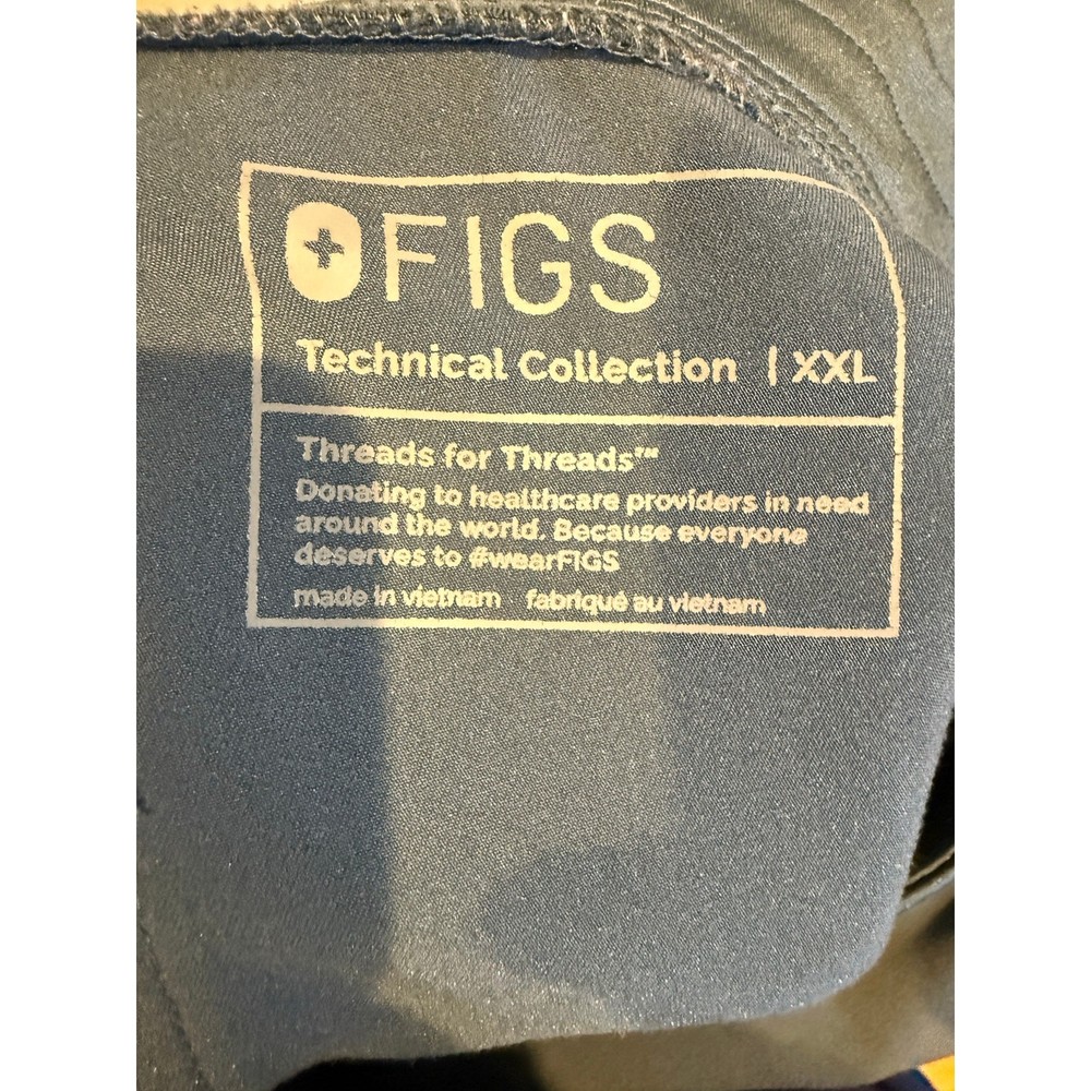 FIGS Technical Collection Scrub Set | Size XXL | Navy Blue
