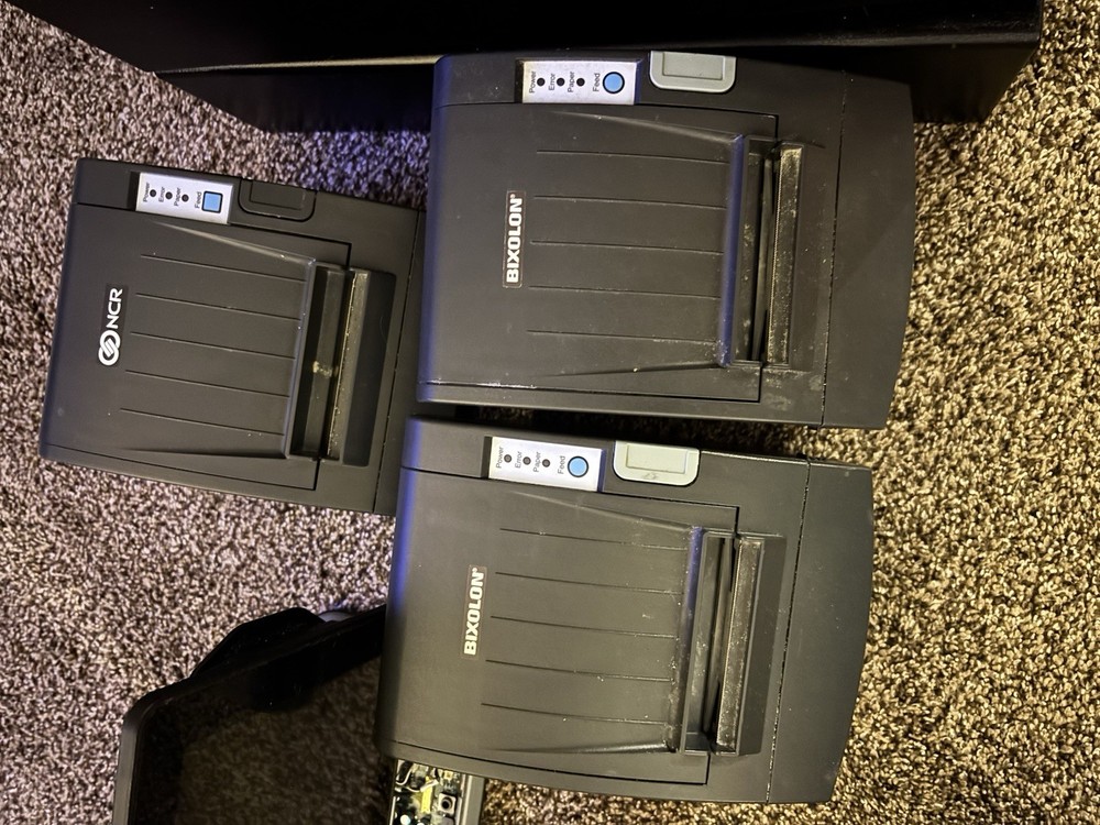 NCR Touchscreen POS Terminal Complete System for Restaurant Includes Printers