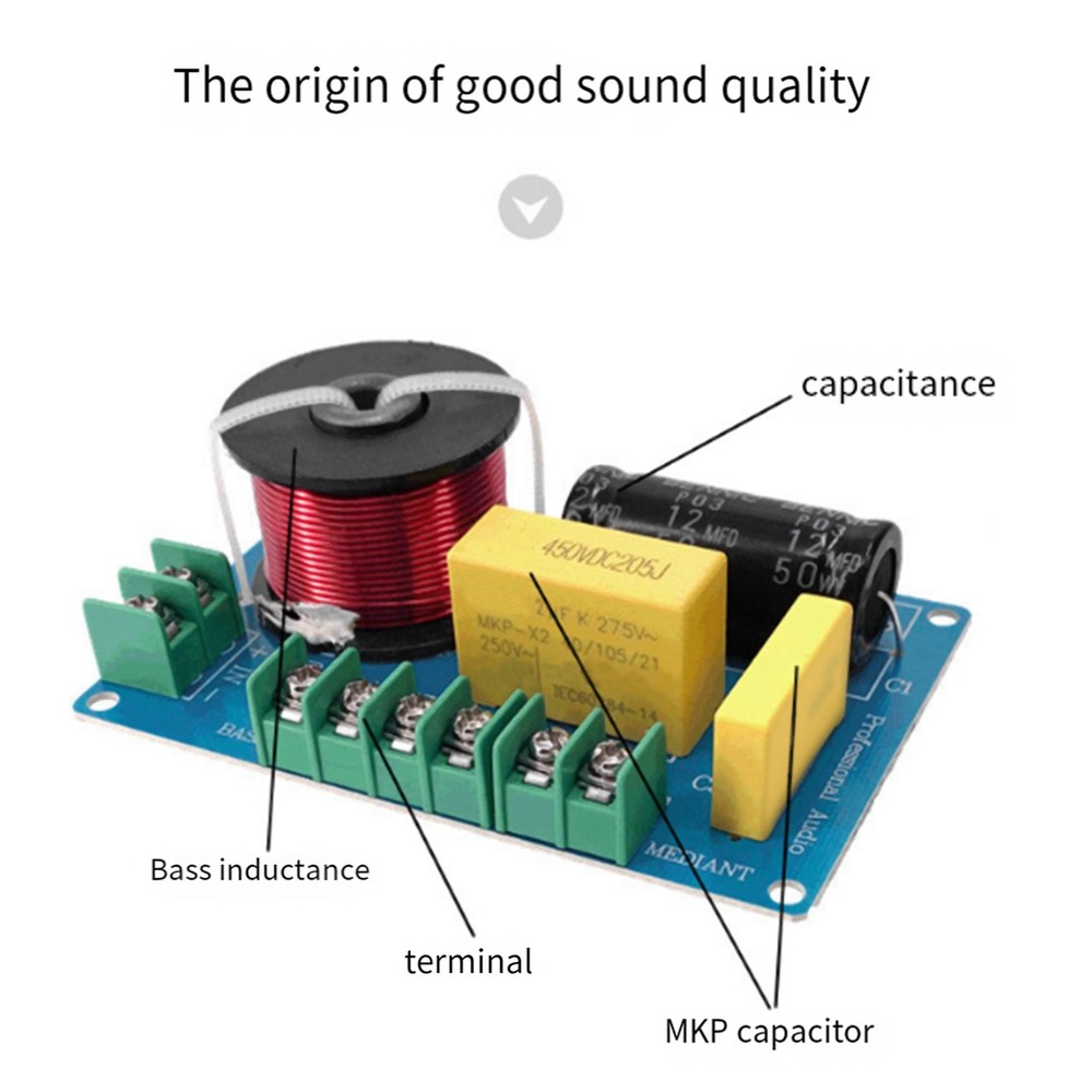 200W 3 Way High Speaker Frequency Divider, Audio Splitter Circuit Board6084