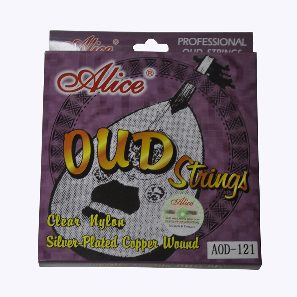 Alice UD OUD Strings Clear Nylon Silver-Plated Copper Wound 12 Strings AOD-121