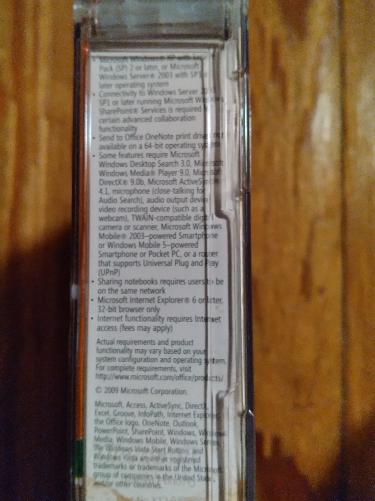 Microsoft Office Home and Student 2007 CD/DVD-ROM Windows XP