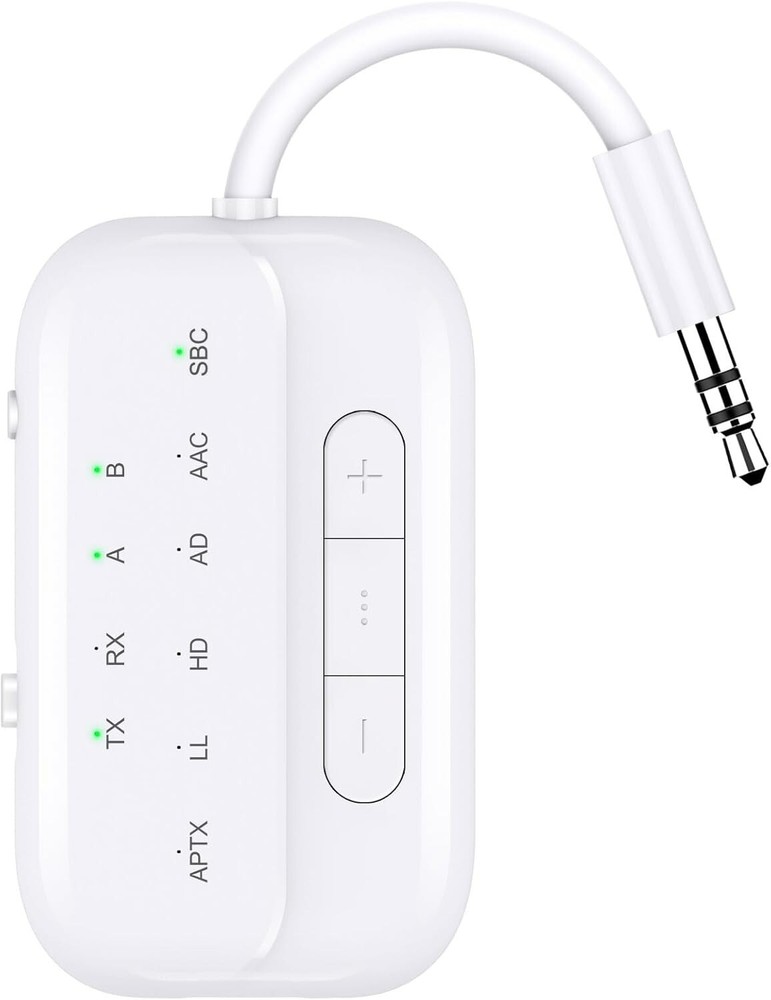 Bluetooth Transmitter Receiver,2-in-1 V5.3 Wireless Transmitter for Airplane,TV,