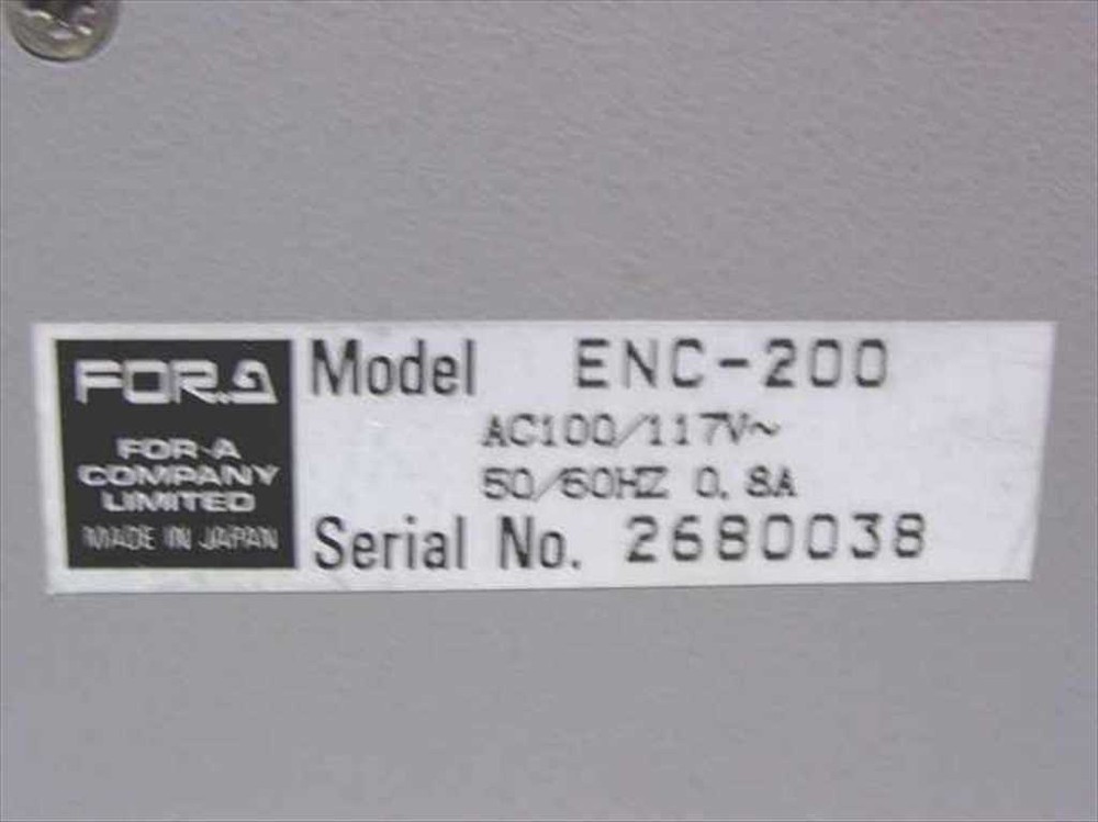 FOR-A Global ENC-200 Miniature Video Only Encryption Encoder BNC Coax - As Is